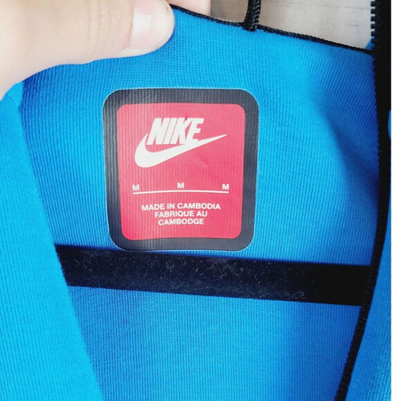 Nike Sportswear Tech Fleece Windrunner Full Zip Hoodie in Photo Blue/Blk, sz Med - Picture 8 of 16